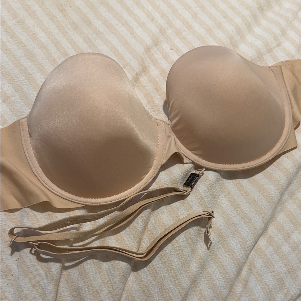 Victoria's Secret Beige Strapless Bra